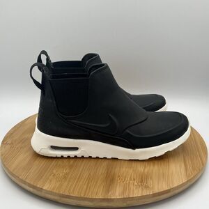 Nike Air Max Thea Womens Size 5.5 Mid Black Sail Womens Chelsea Sneaker Boots